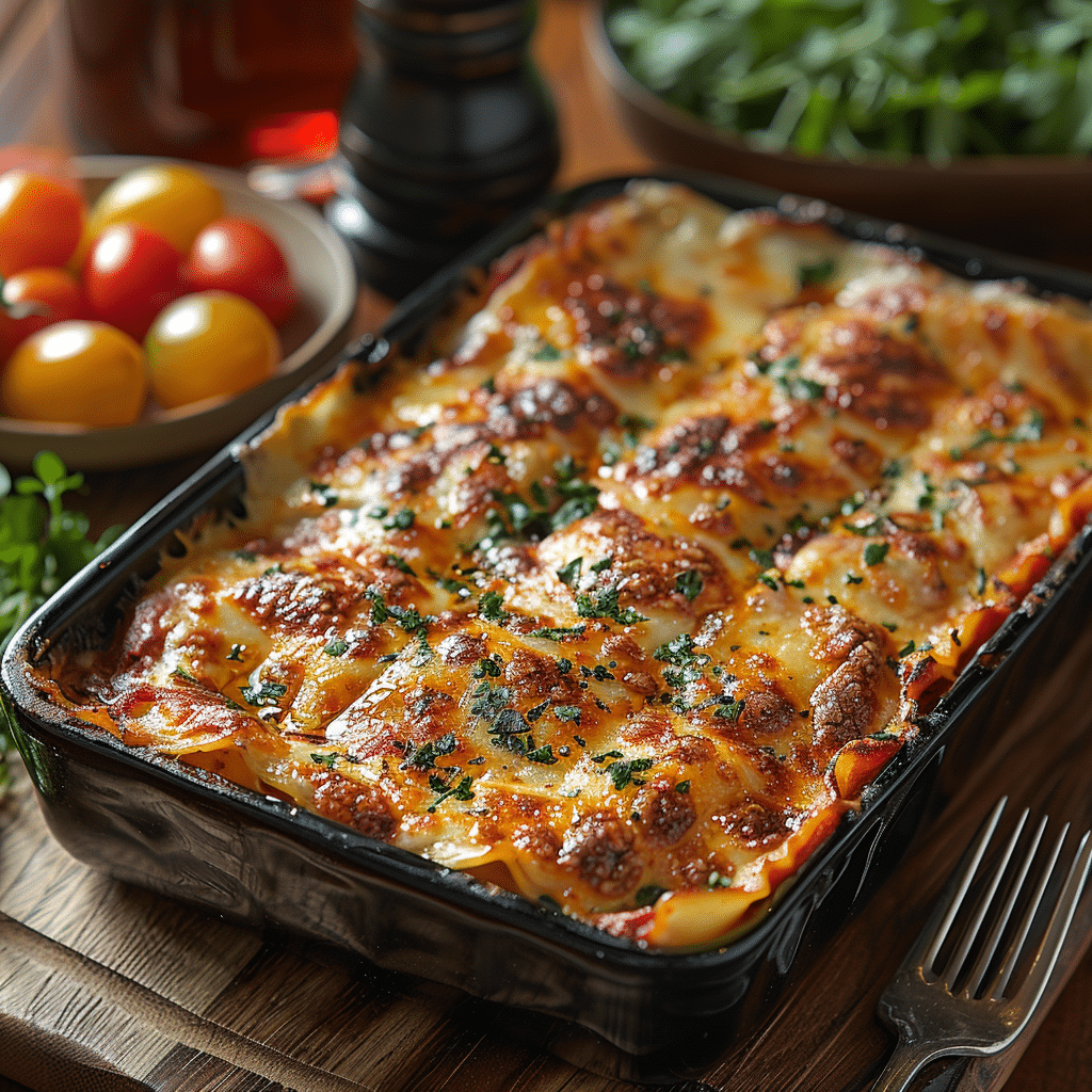A perfectly baked Creamette lasagna