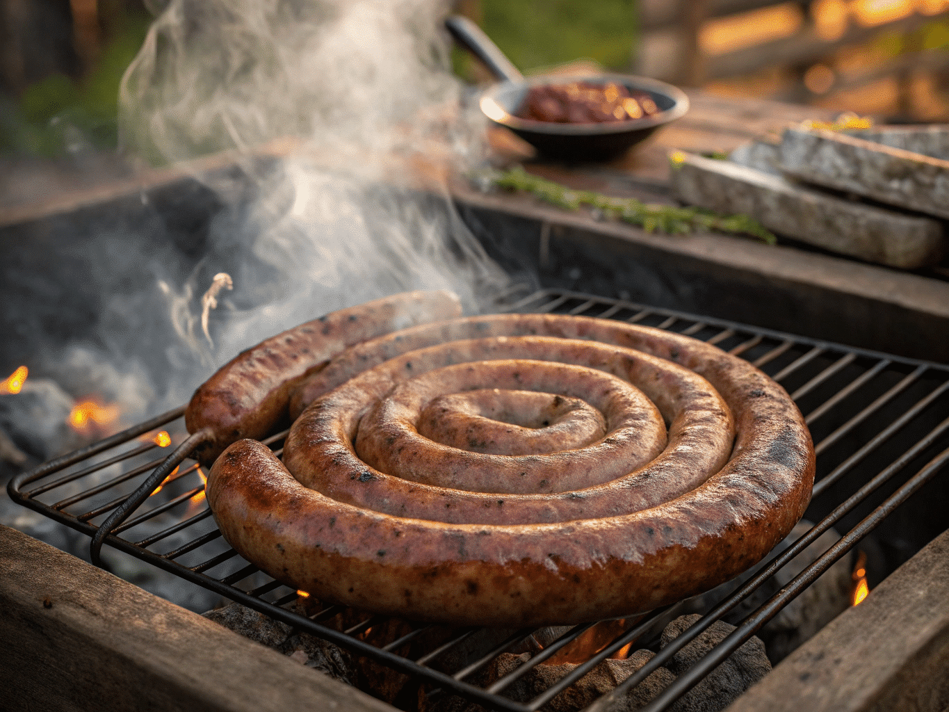 Boerewors on the Grill