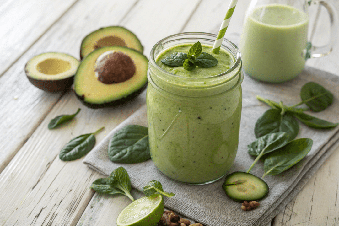 Creamy Avocado Spinach Smoothie