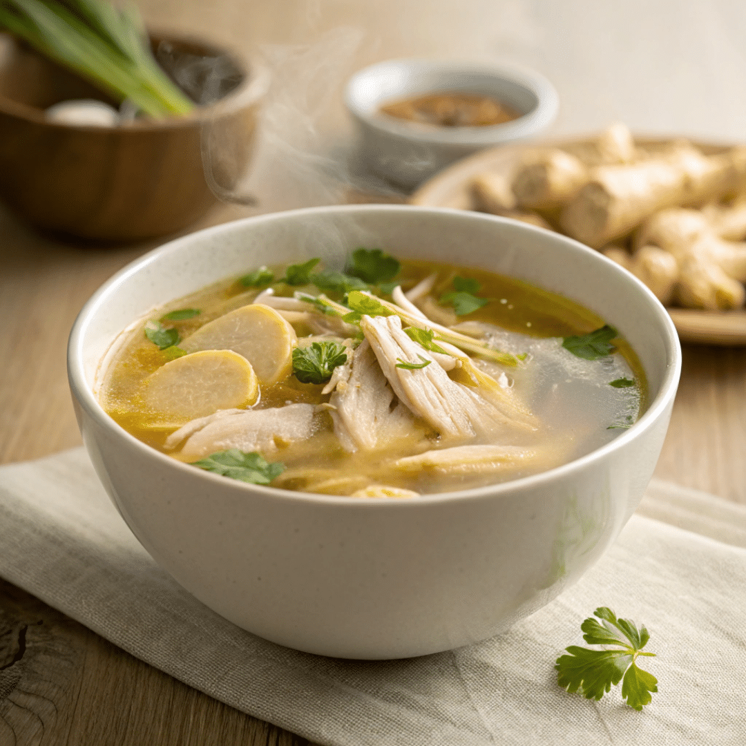 Gentle Ginger Chicken Soup