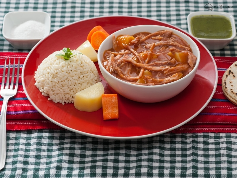 Hilachas Guatemalan food.. in the guatemala city
