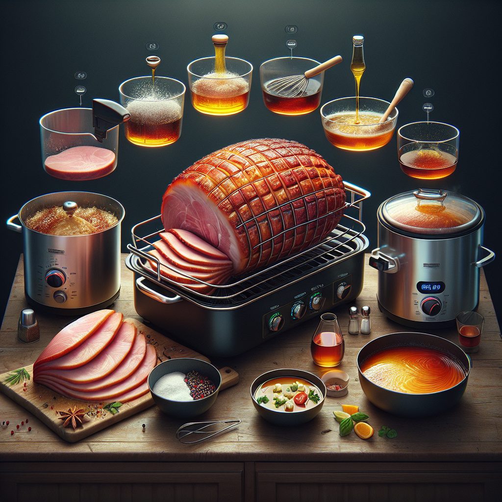 How To Cook A Ham In A Roaster Me + Food