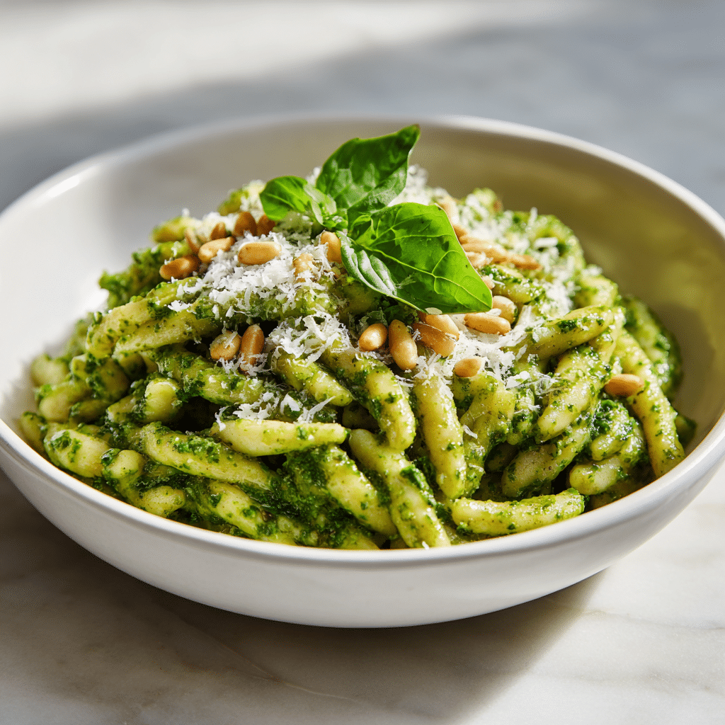 Pesto alla Genovese (Basil Pesto with Pasta)