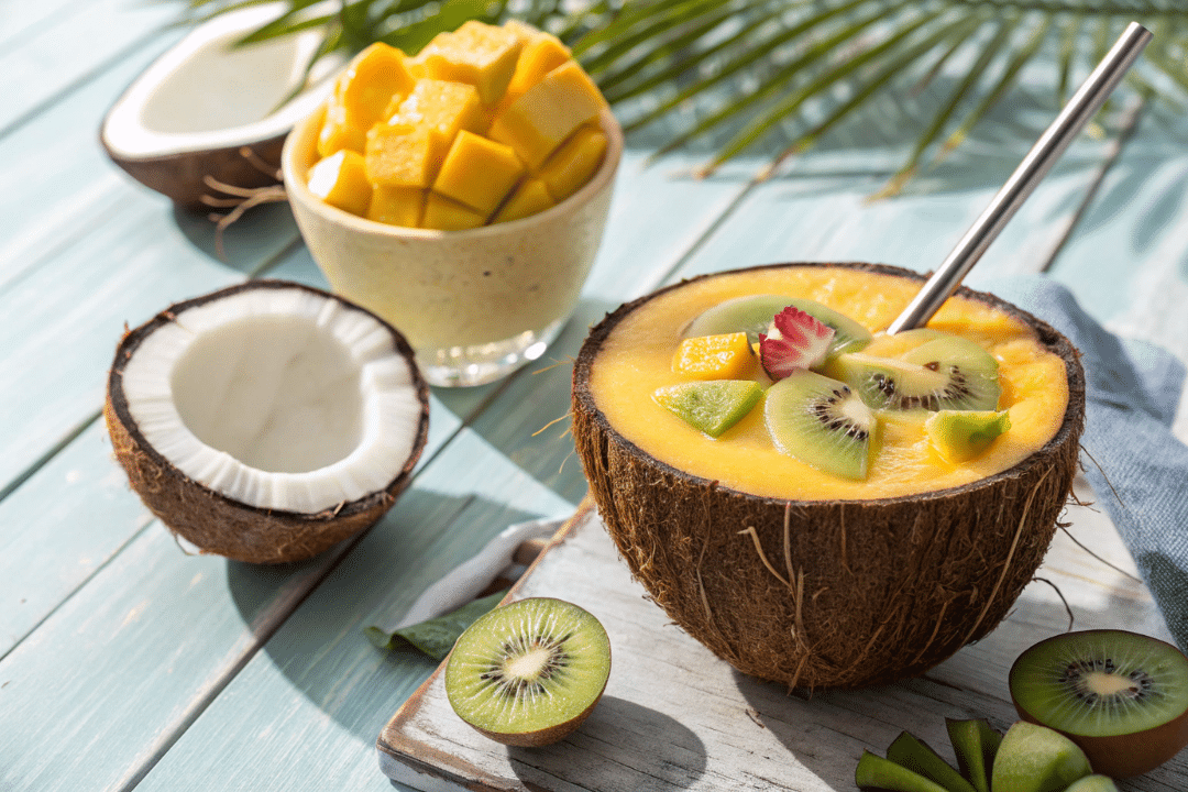 Tropical Mango Coconut Smoothie