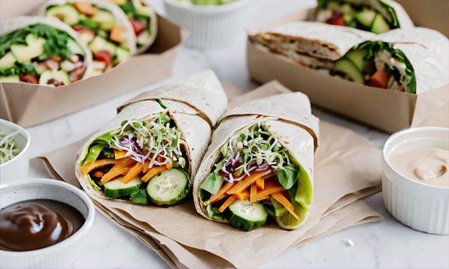 Vegan picnic idea - Sandwiches and Wraps