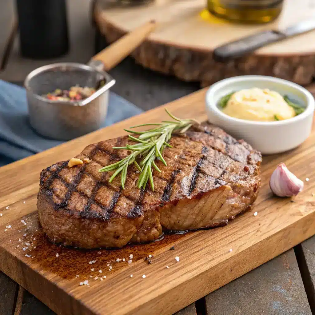 Smoked & Seared Ribeye Steak on a Pellet Grill