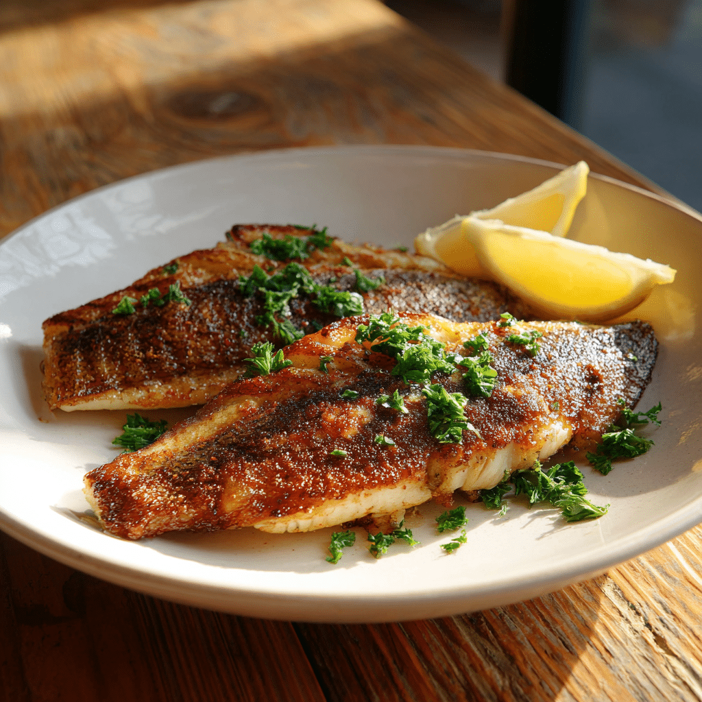 Black Drum Fish (Pan Fried or Baked)