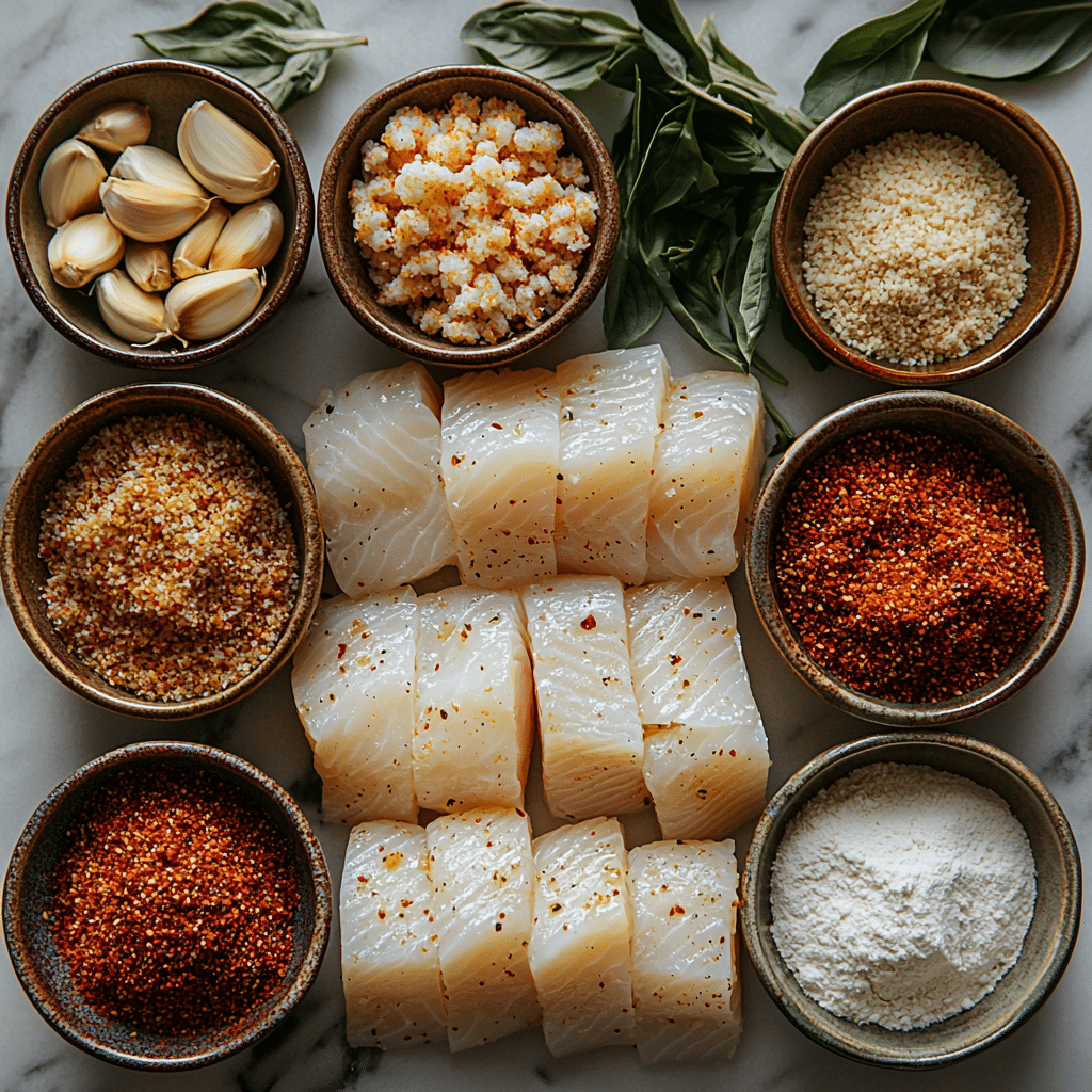 ingredients for catfish nuggets in airfryer