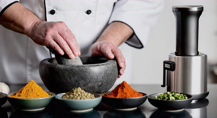 incorporate herbs and spices in fusion cooking methods