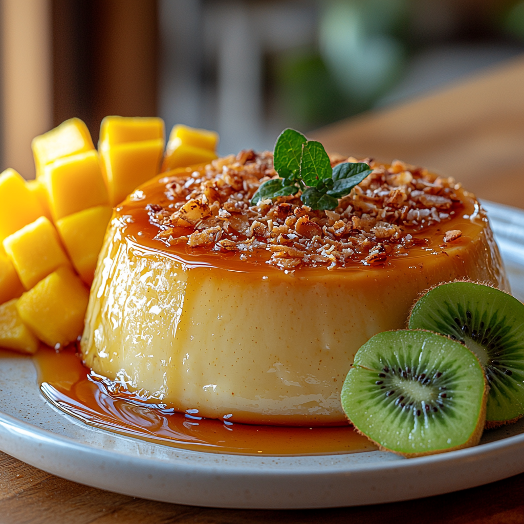 Coconut Custard Flan