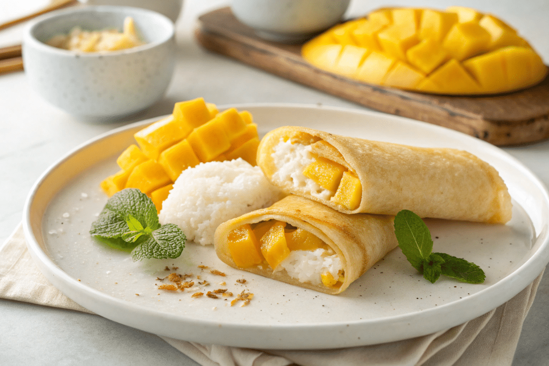 Mango Sticky Rice Pancakes Recipe