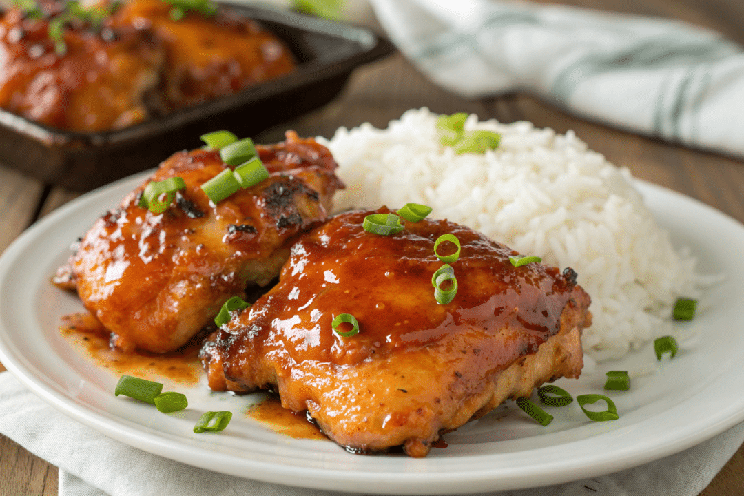 Apricot Glazed Chicken Thighs
