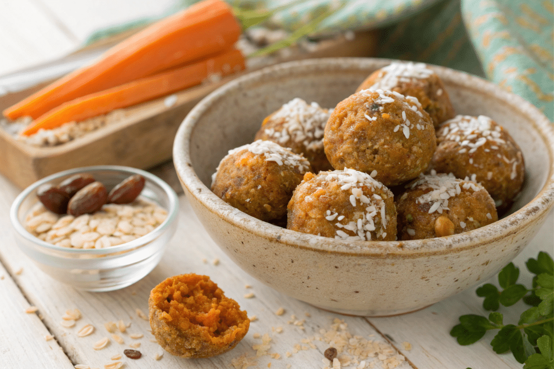Carrot and Flaxseed Energy Balls Recipe
