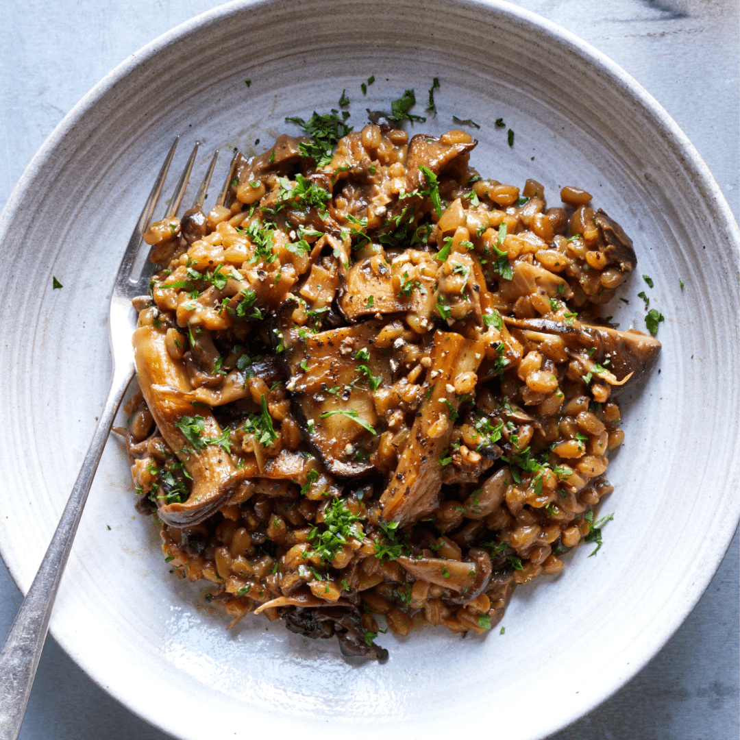 Chicken and Mushroom Farro Recipe