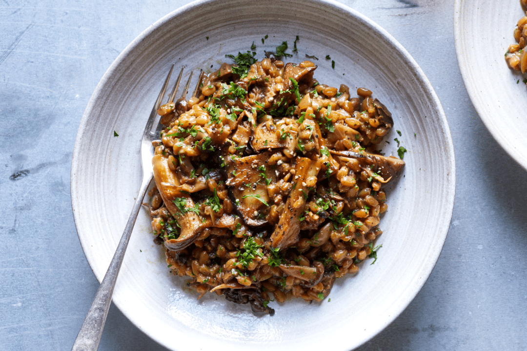Chicken and Mushroom Farro