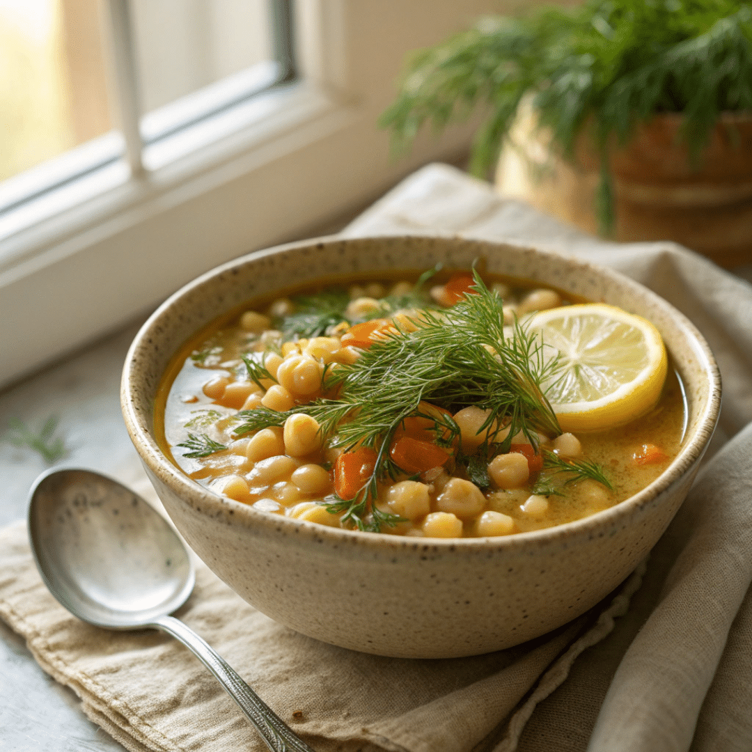 Chickpea Dill Soup Recipe