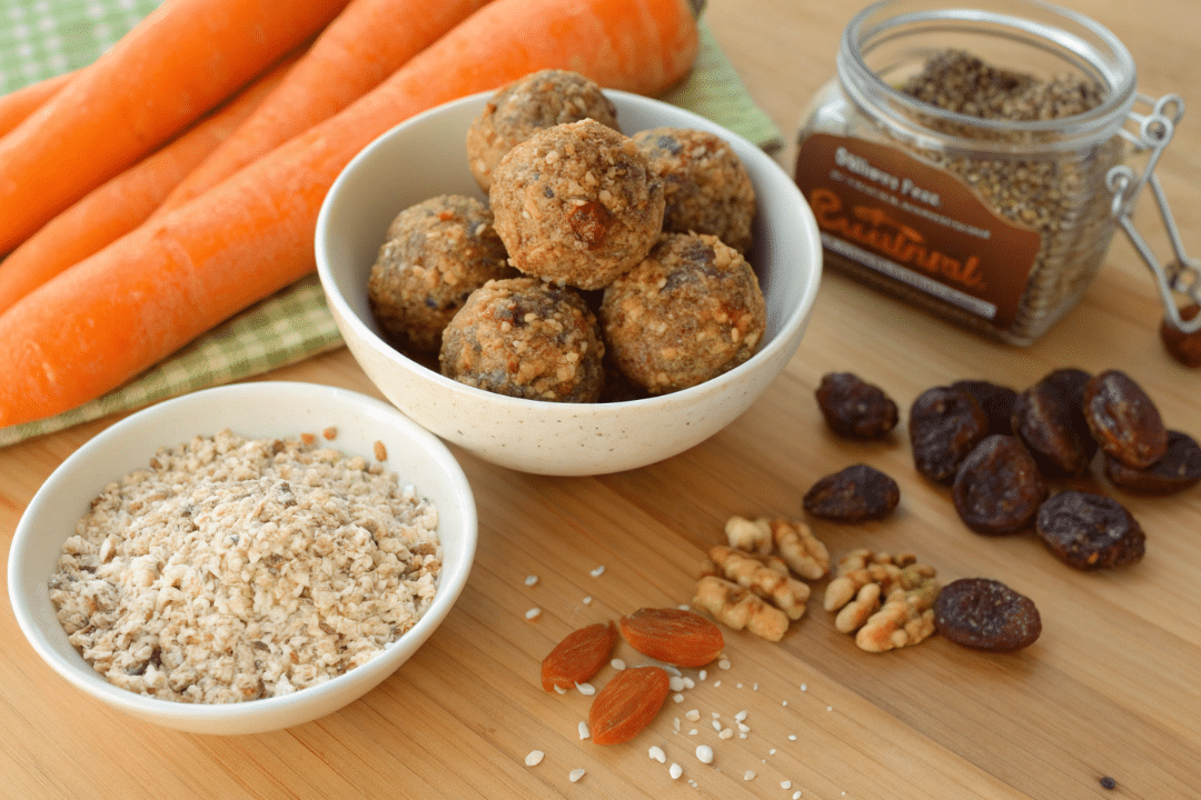 Ingredients of Carrot and Flaxseed Energy Balls Recipe