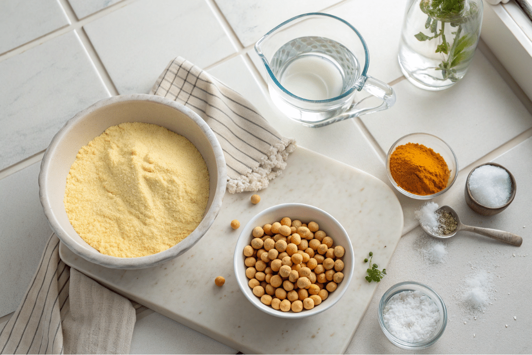 Ingredients of Chickpea Tofu