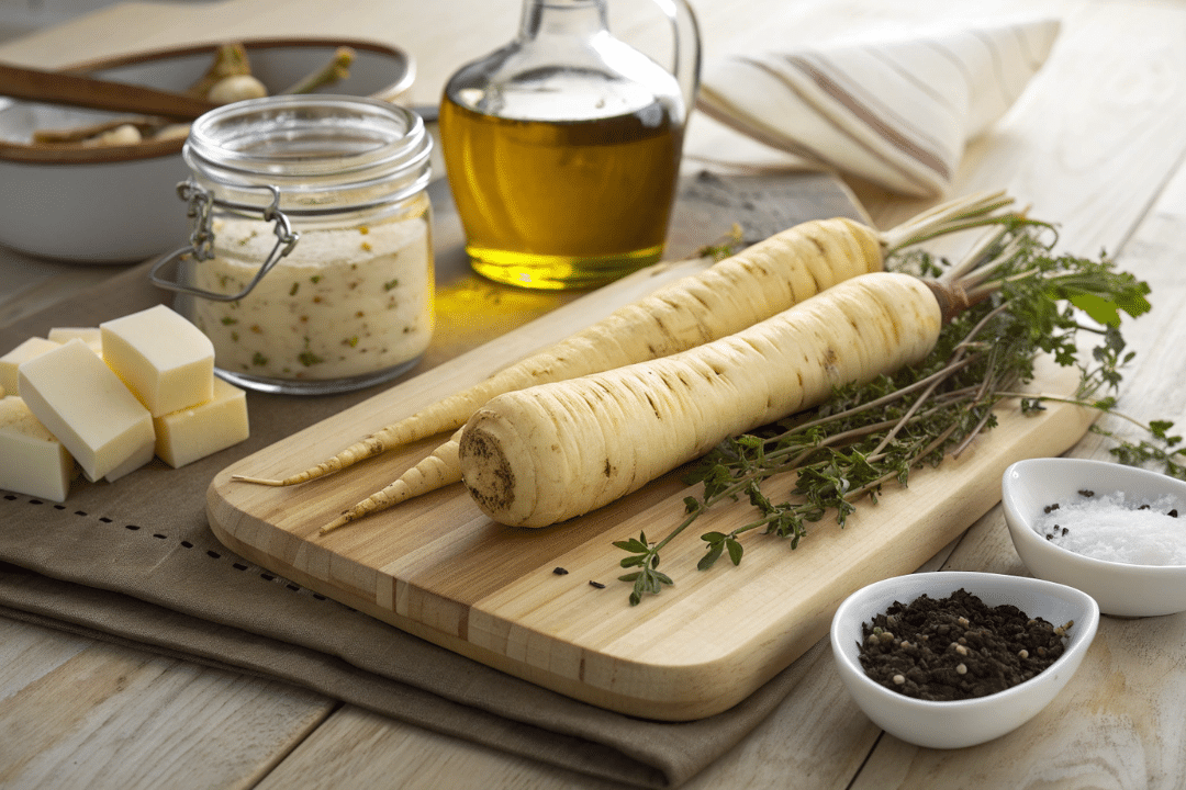 Ingredients of Maple Roasted Parsnip Mash