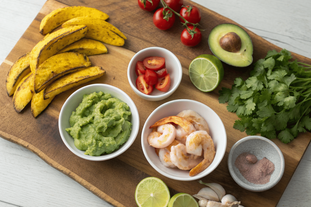 Ingredients of Plantain Guacamole Bites Recipe