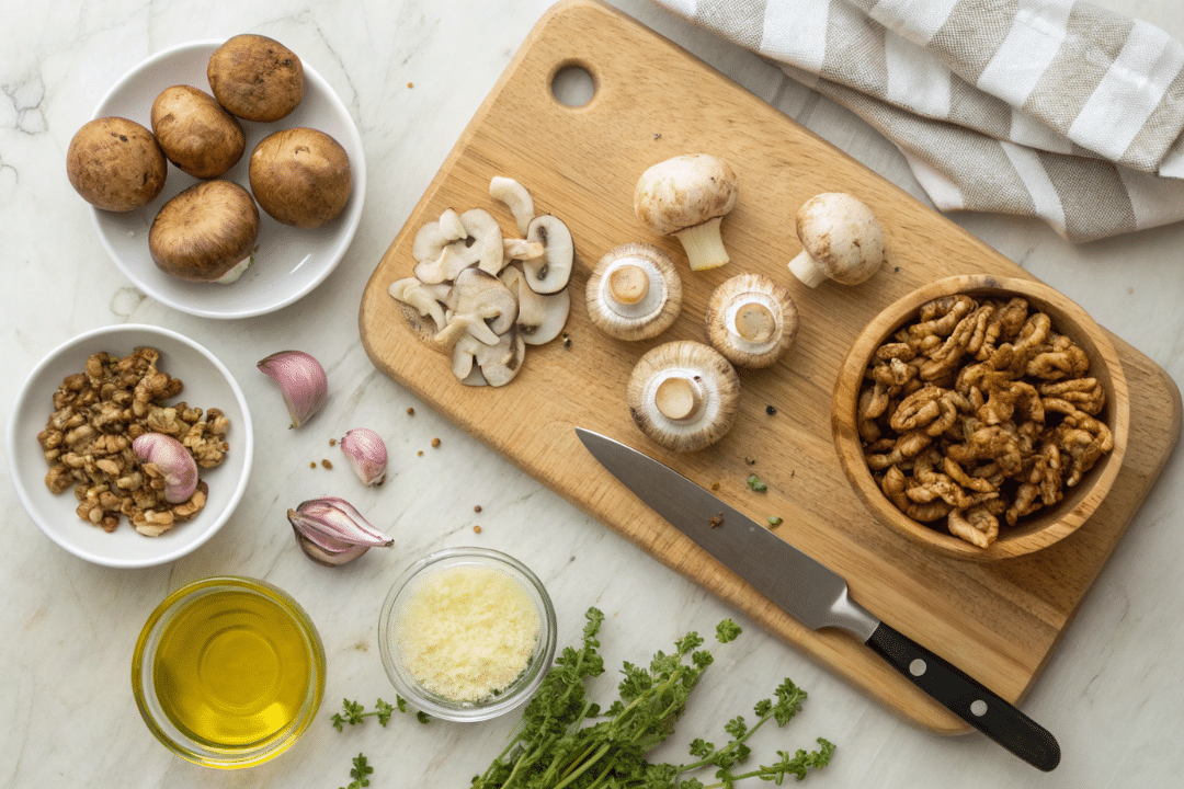 Ingredients of Vegan Mushroom Liver Pate