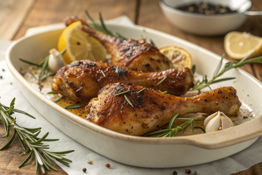 Juicy Rosemary Garlic Chicken Legs