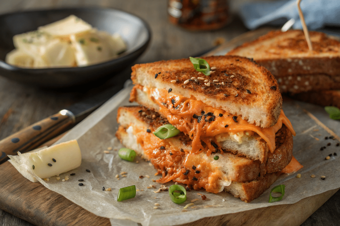 Kimchi Grilled Cheese Recipe
