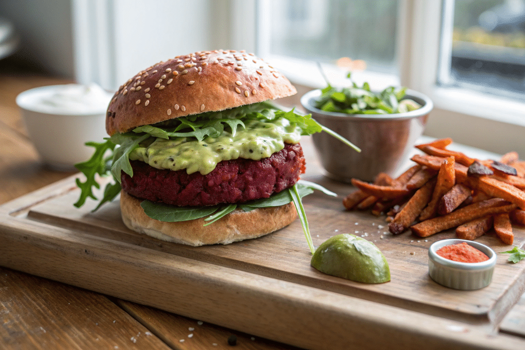 Lentil and Beet Burgers Recipe