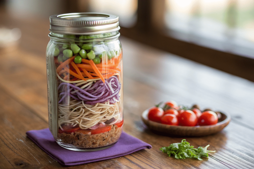 Mason Jar Soba Noodle Salad Recipe