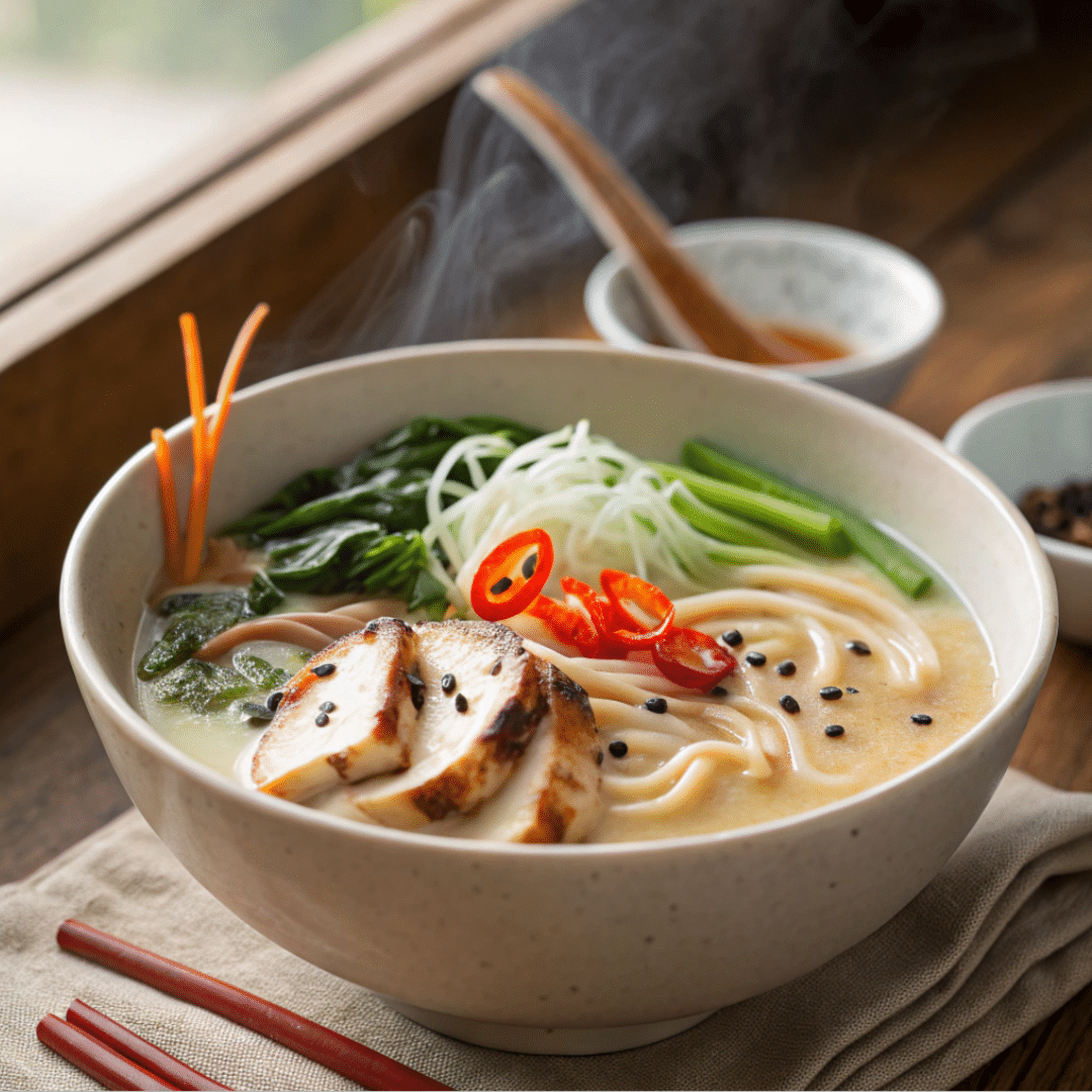 Miso Coconut Noodle Soup