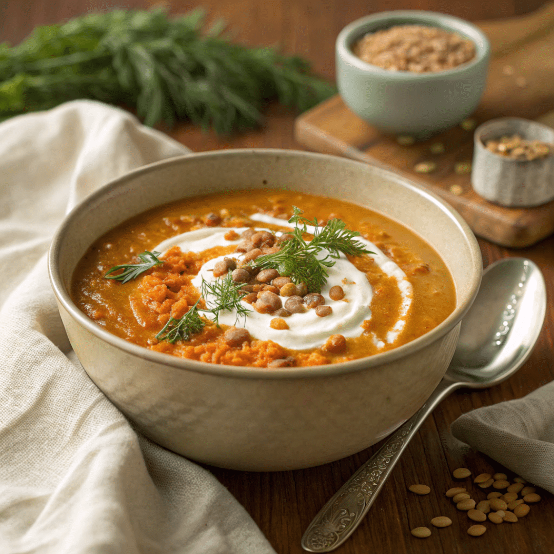 Spiced Lentil and Turnip Soup Recipe