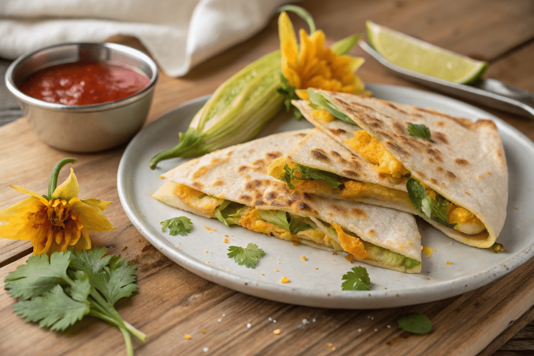 Squash Blossom Quesadillas Recipe