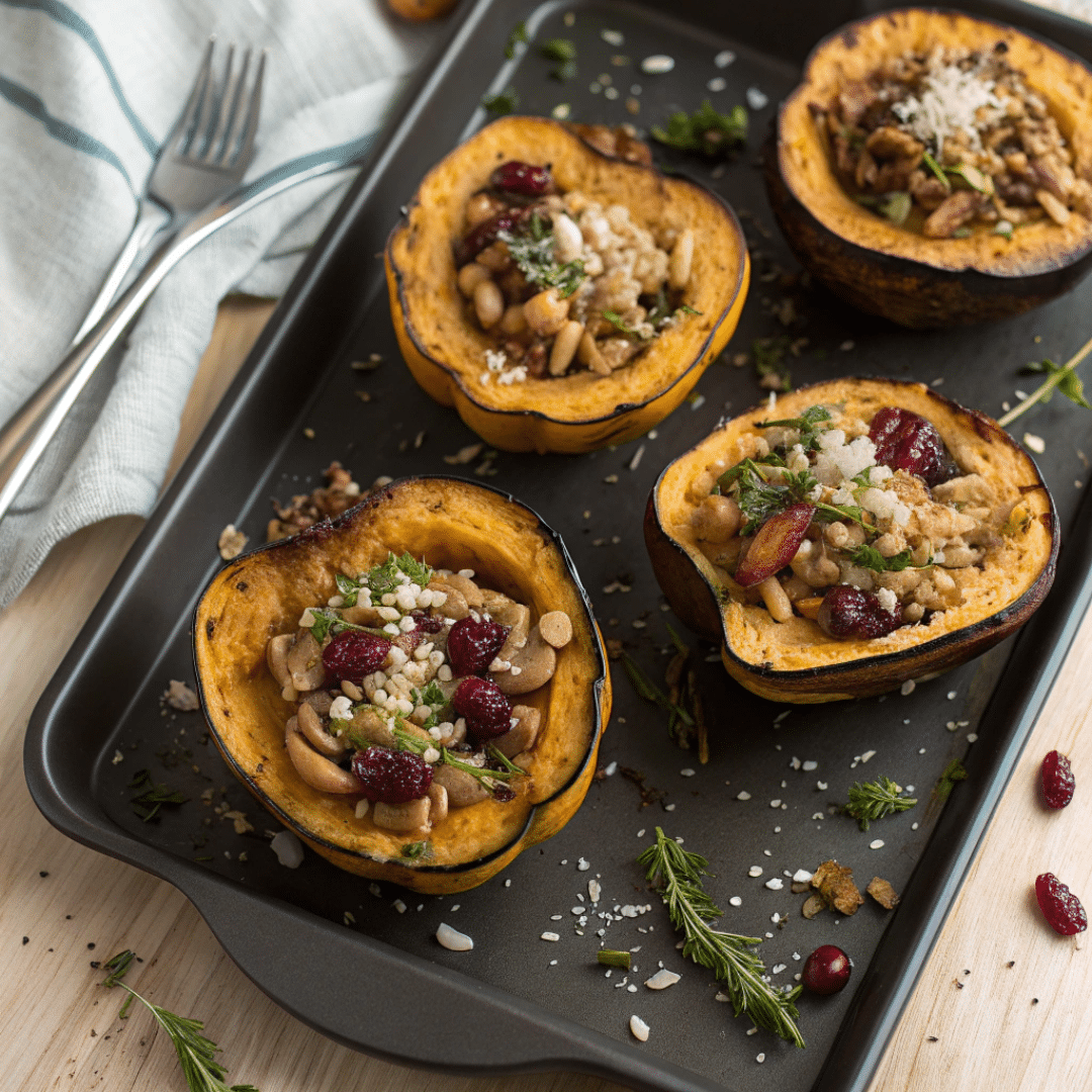 rice stuffed acorn squash