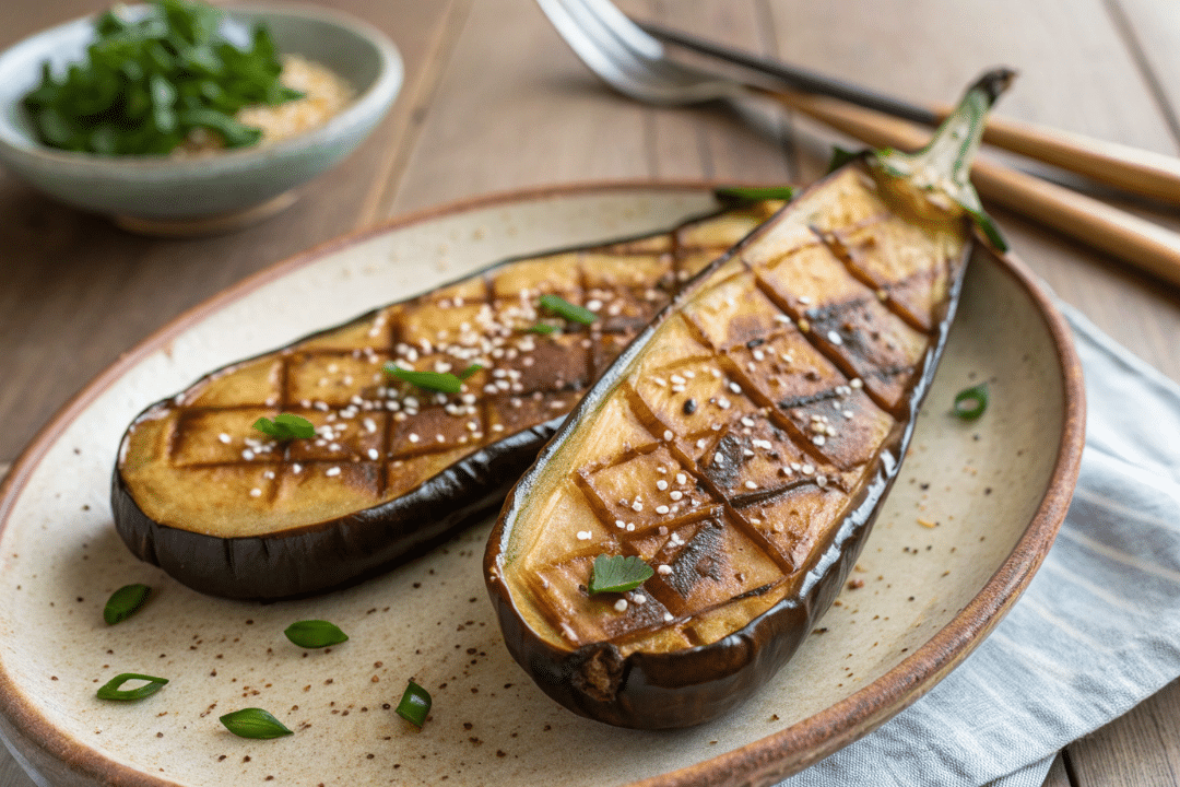 Air Fryer Miso Eggplant