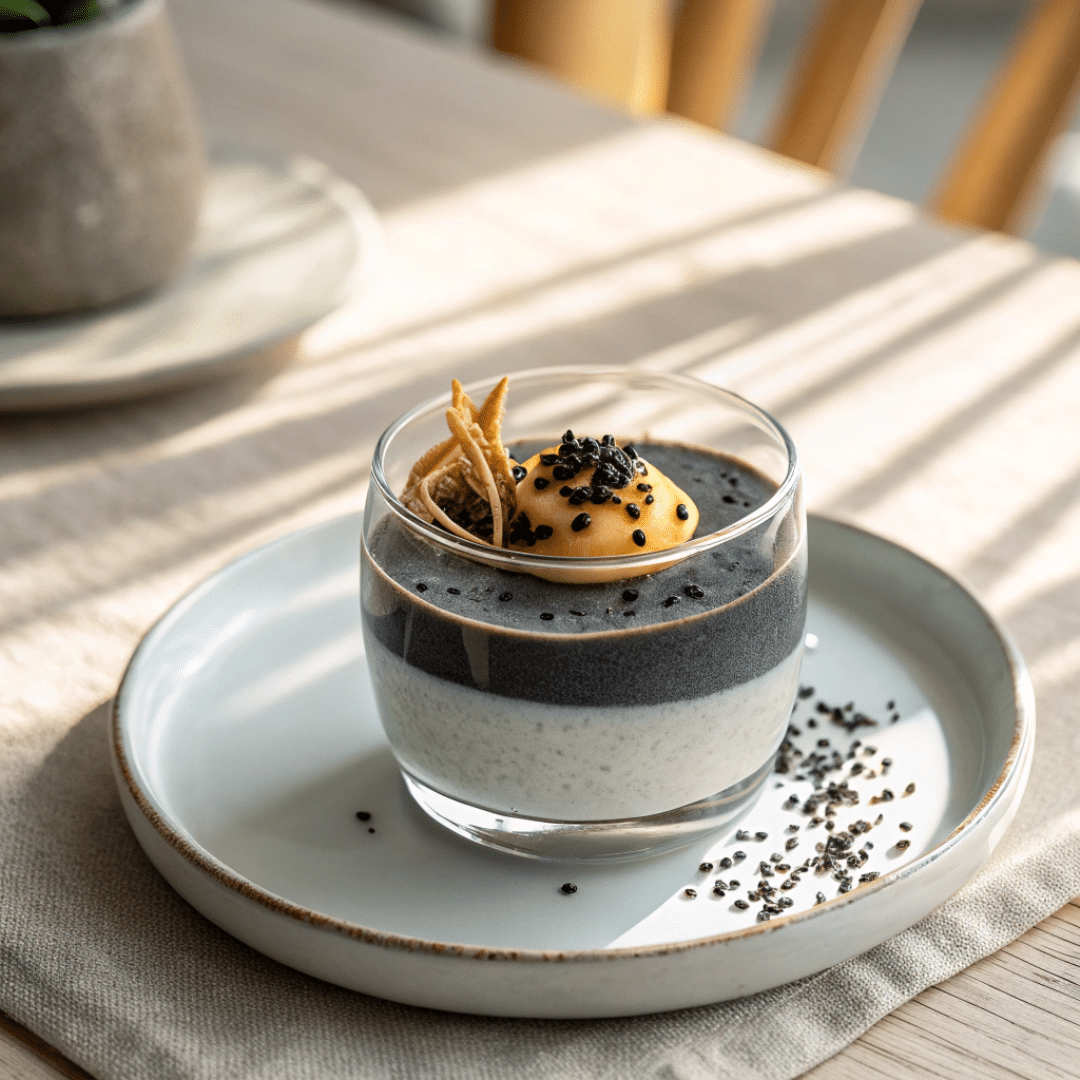Black Sesame Panna Cotta Recipe
