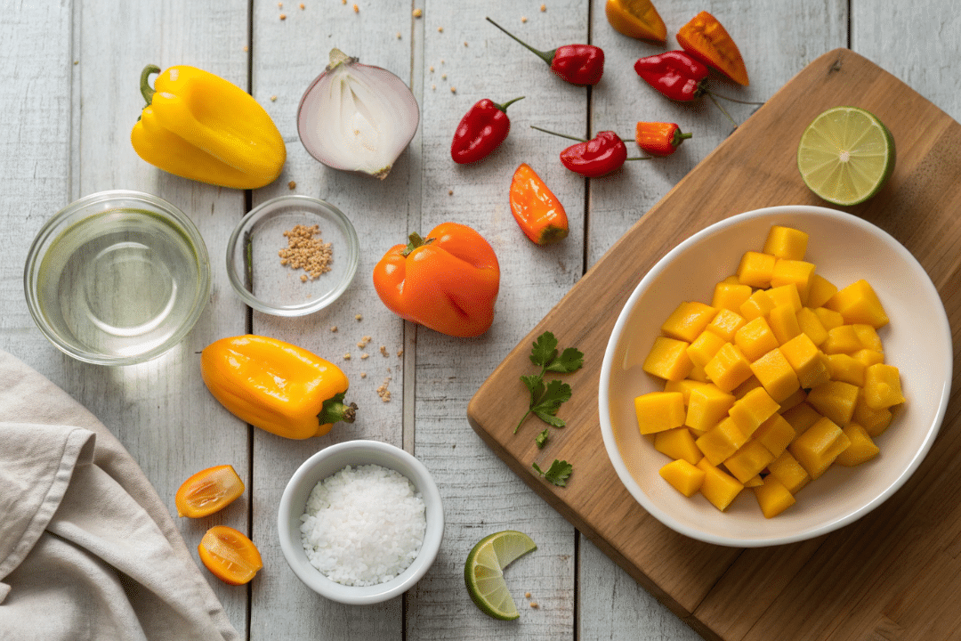 Fermented Mango Hot Sauce with Tangy Heat