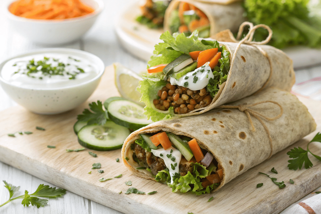 Herbed Lentil Wraps Recipe