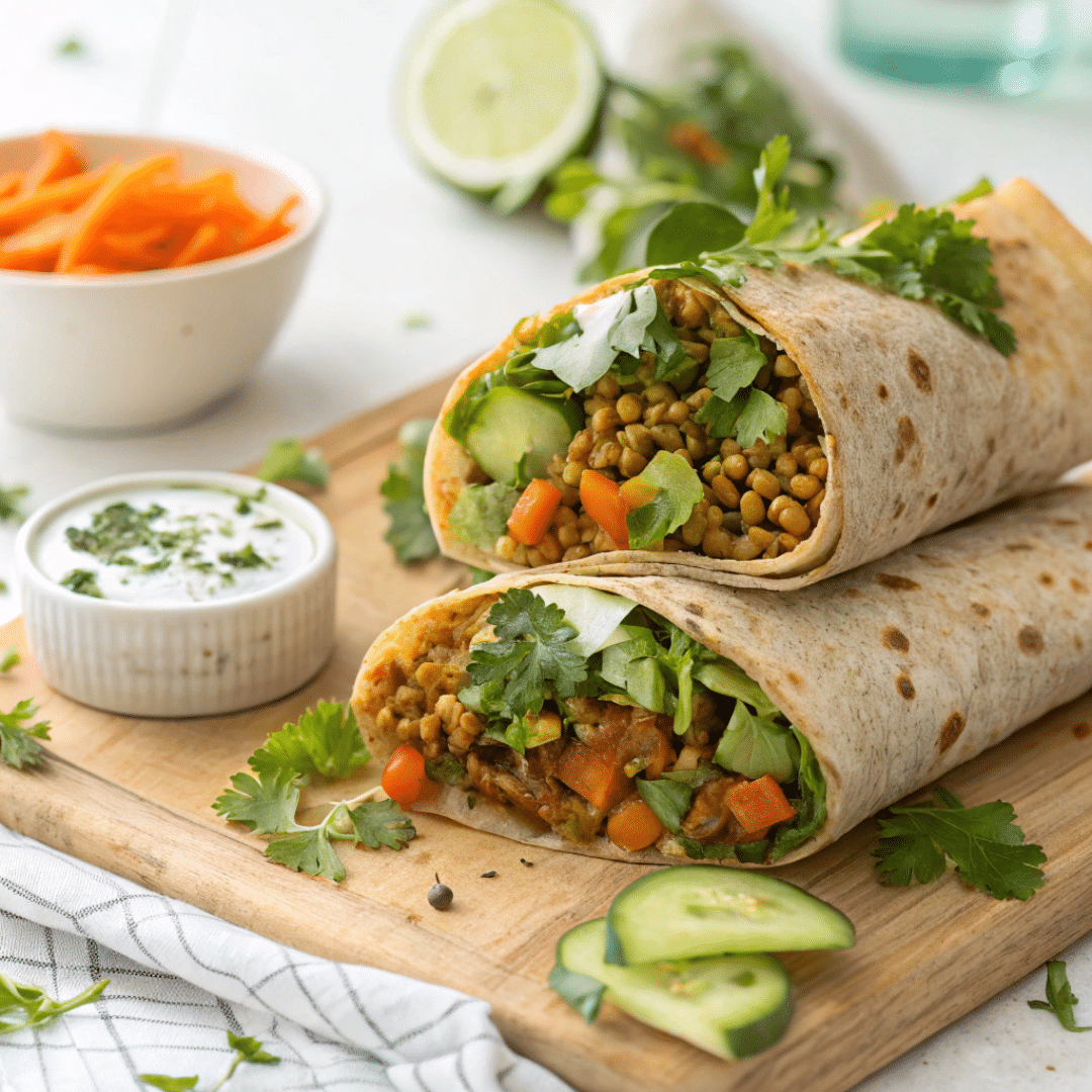 Herbed Lentil Wraps
