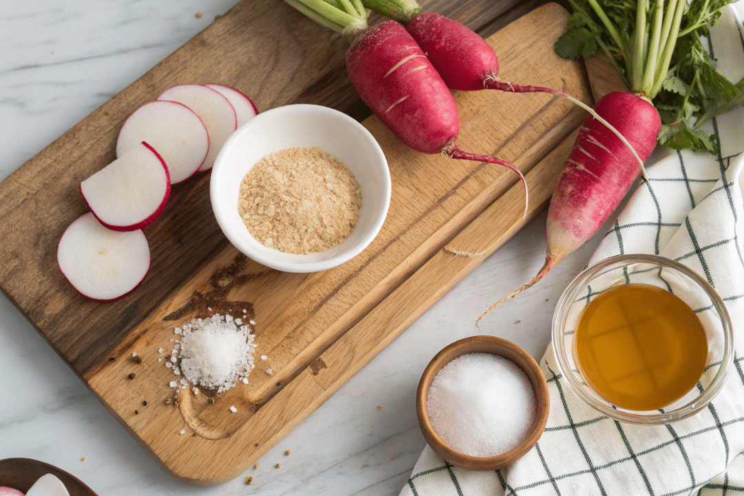 Ingredients of Miso Pickled Radishes