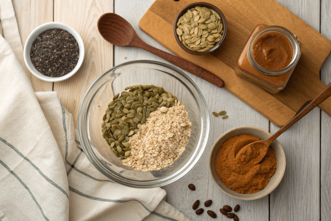 Ingredients of Pumpkin Seed Energy Bites Recipe