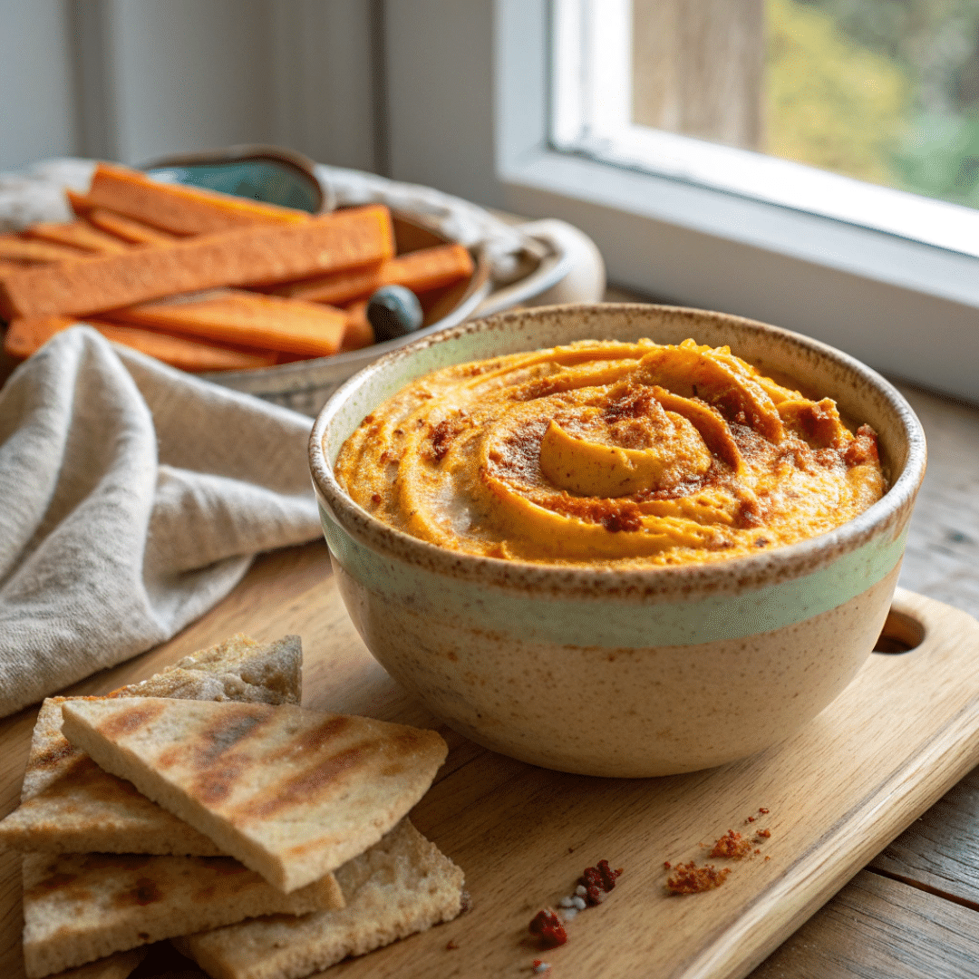 Maple Carrot Hummus Recipe