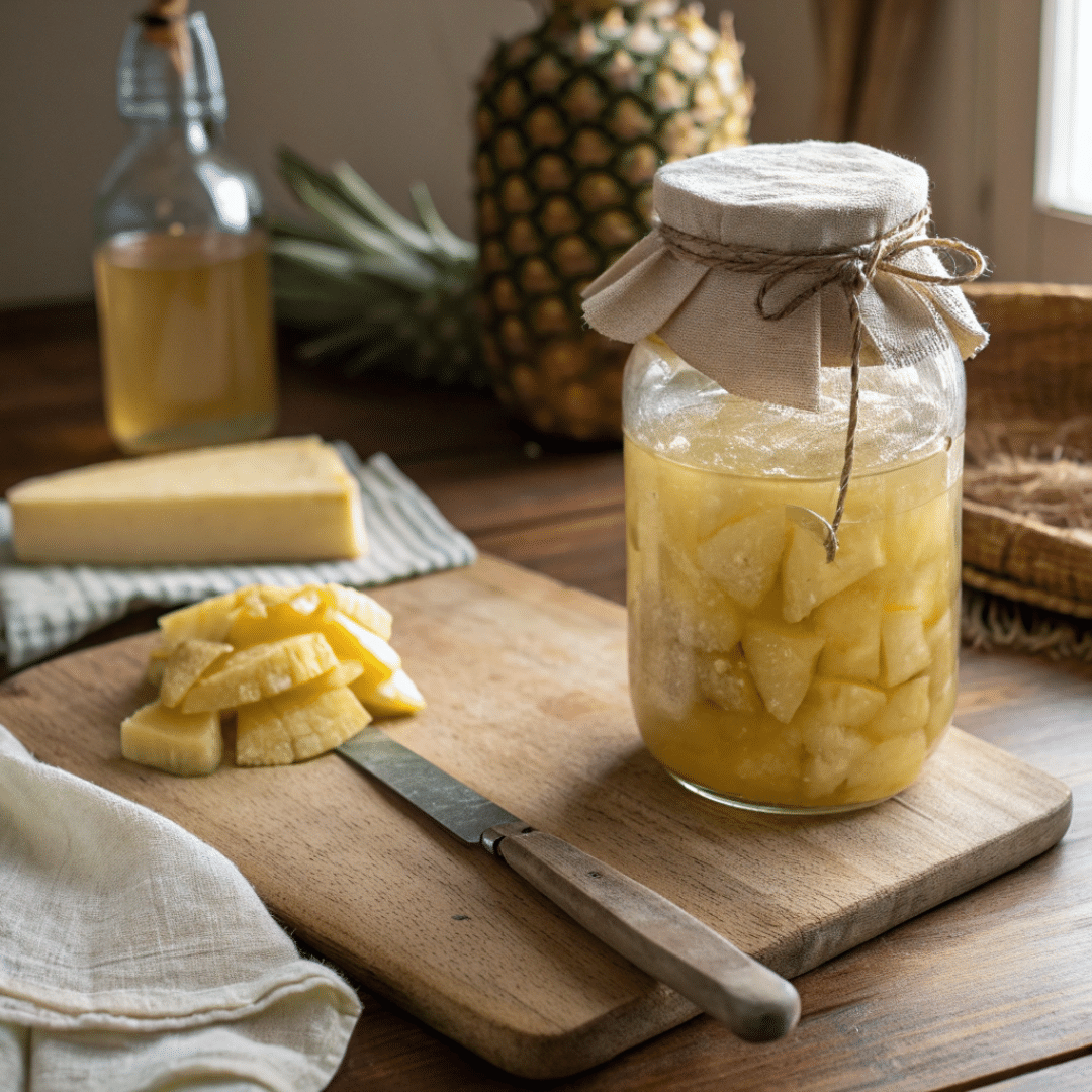 Pineapple Vinegar from Scraps Recipe