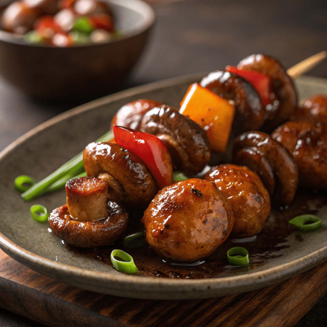Tamarind Glazed Mushrooms Recipe