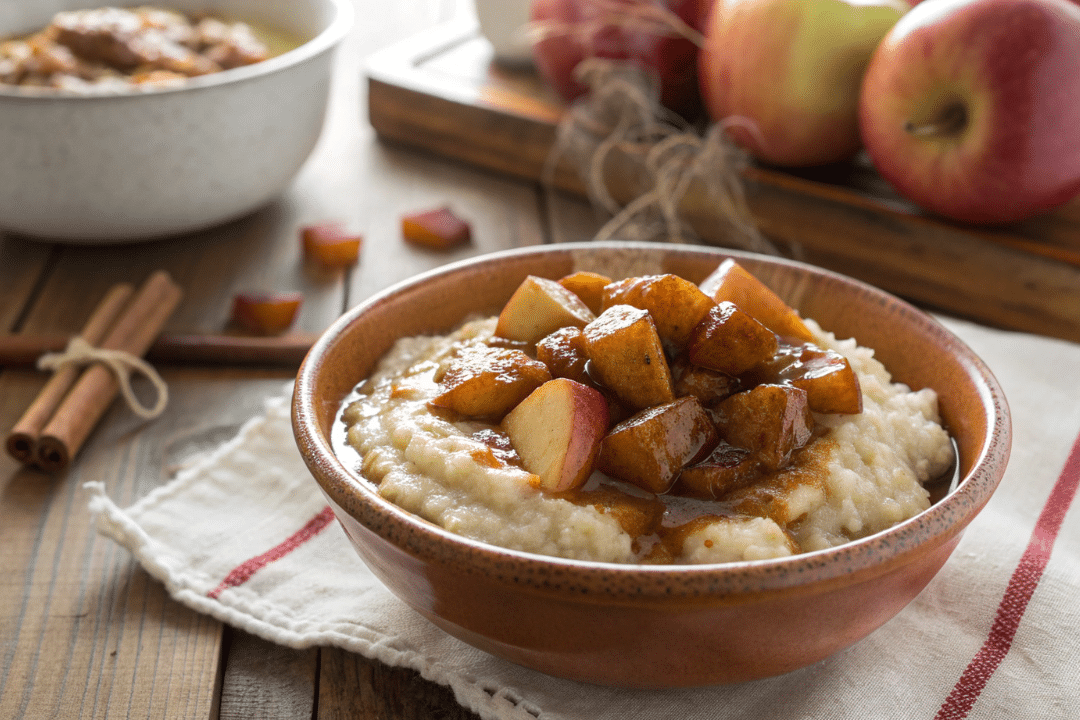Caramelized Apple Millet Porridge Recipe