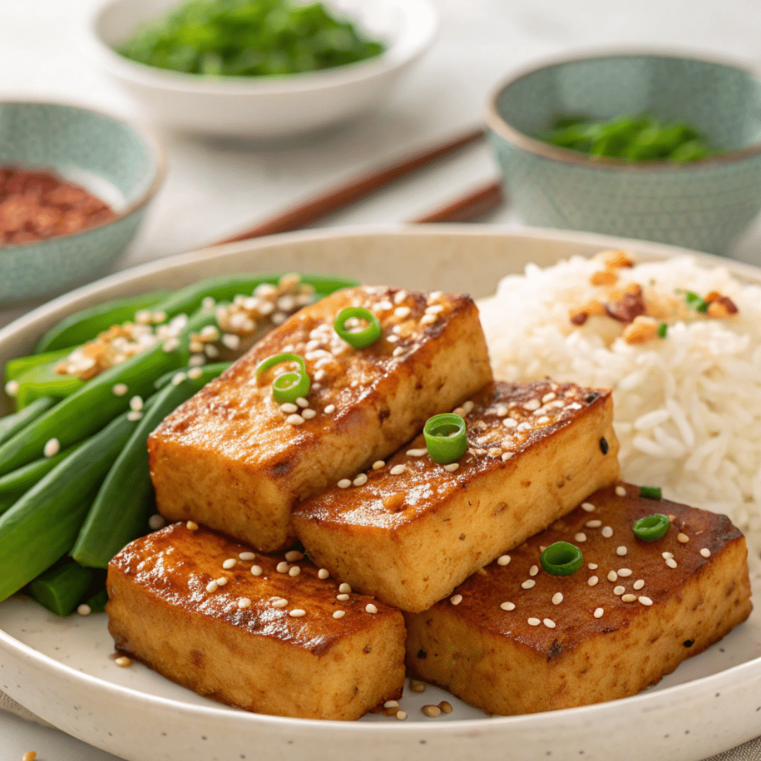 Crispy Air Fryer Tofu Steaks