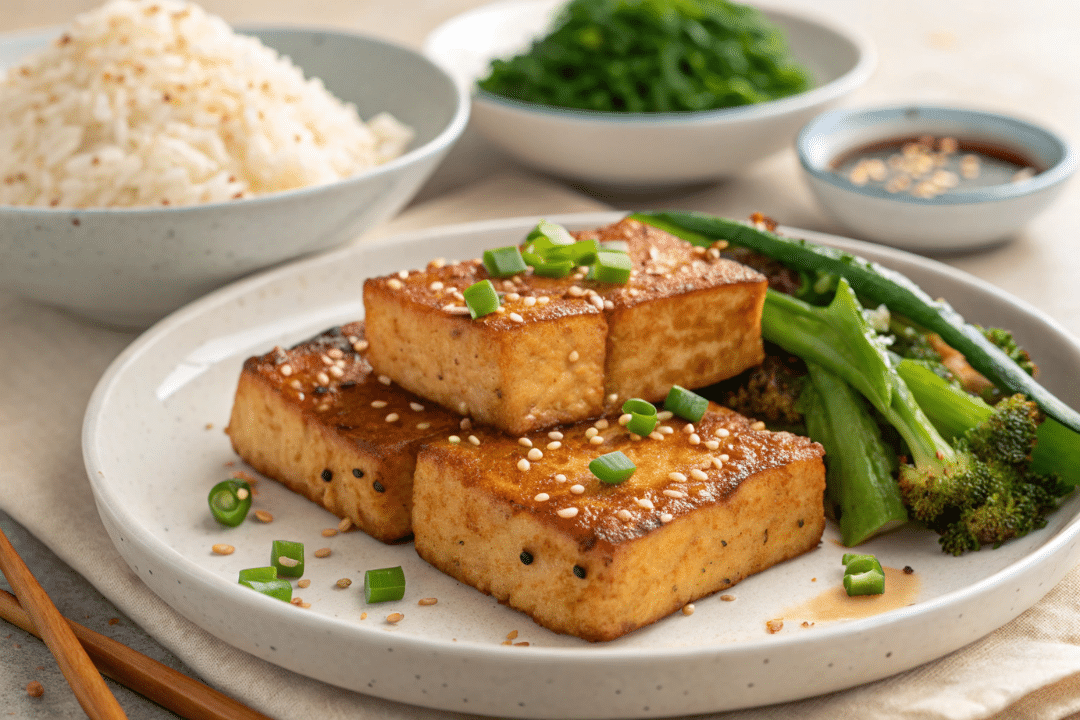 Crispy Air Fryer Tofu Steaks 