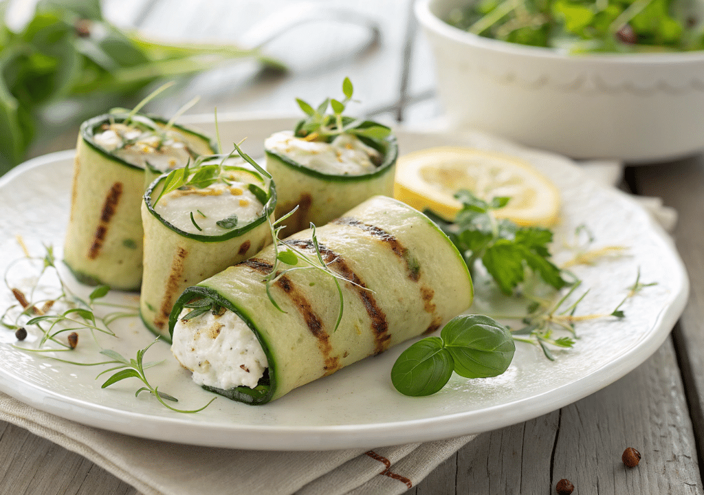 Grilled Zucchini Wrap with Lemon Ricotta Recipe