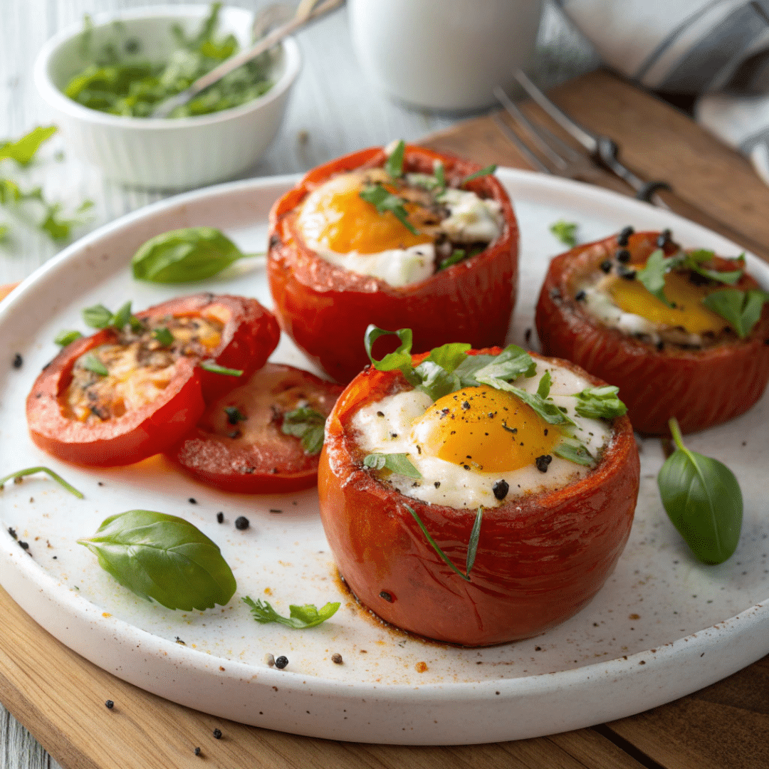 Herb Roasted Tomato Egg Cups