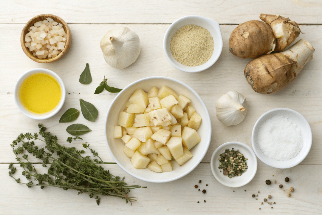 INGREDIENTS OF Sunchoke and Garlic Soup Recipe