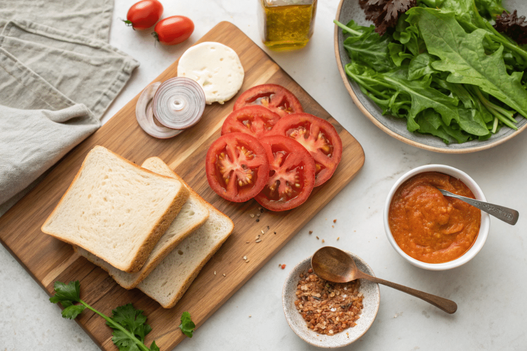 Ingredients of Spicy Tomato Tofu Panini Recipe